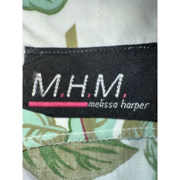 Melissa Harper Floral Midi Dress 12 Vtg grandma bows 1980's Cottagecore Ringwald - Picture 6 of 10